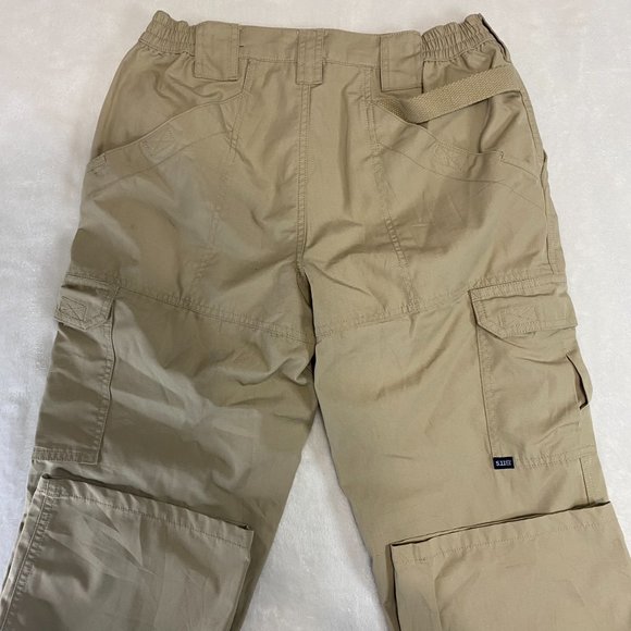 5.11 Tactical Womens Taclite Pro Pants Ripstop Cargo Size 8 Beige Khaki 32 X 30 - Picture 6 of 10